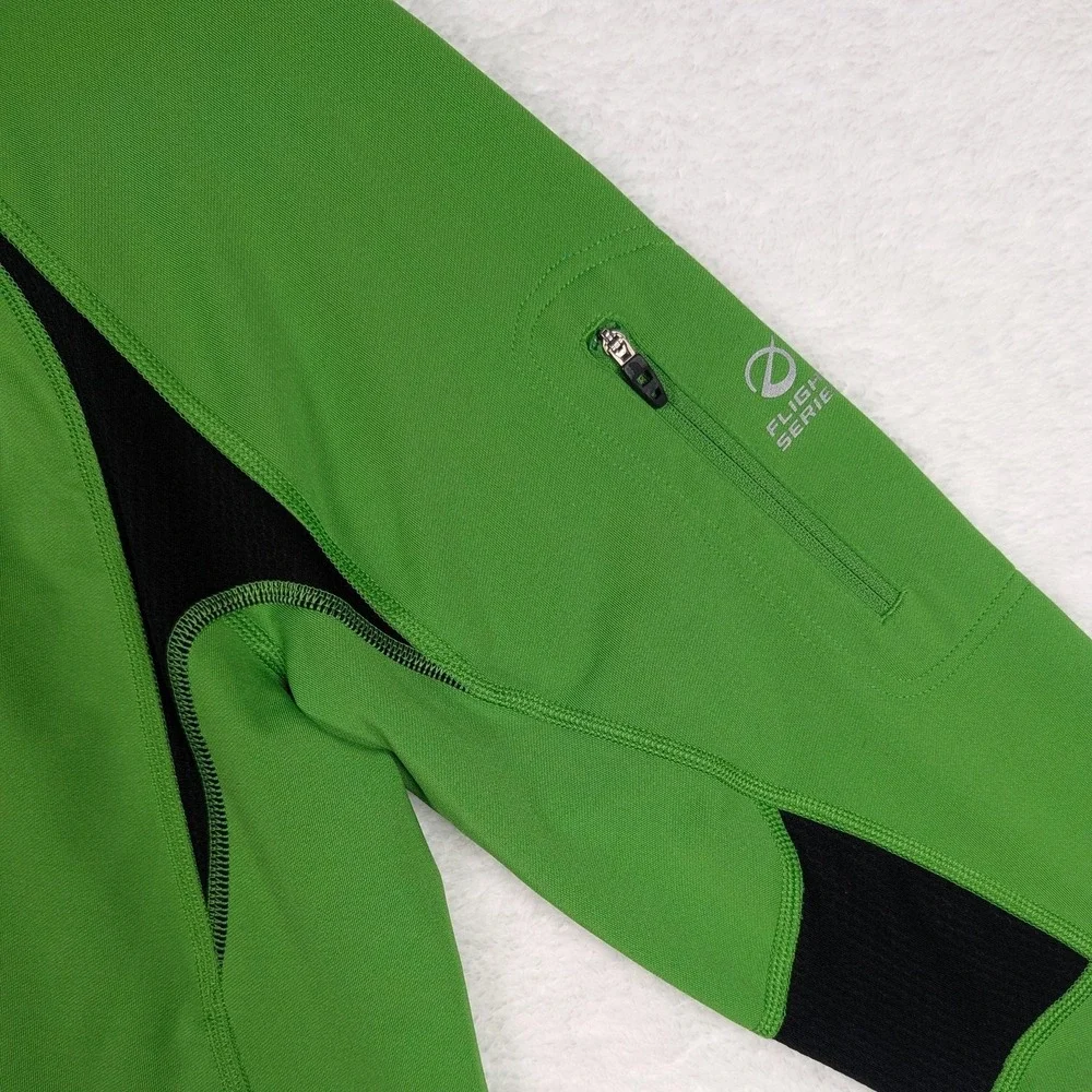 The North Face Pullover Mens Medium Green Flight Series 1/4 Zip‎ VaporWick Shirt